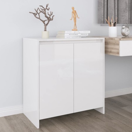 Hochglanzweißes Sperrholz-Sideboard 70x41x75 cm von vidaXL, Sideboards - Ref: Foro24-809743, Preis: 91,42 €, Rabatt: %