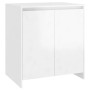 Aparador de madera contrachapada blanco brillante 70x41x75 cm de vidaXL, Aparadores - Ref: Foro24-809743, Precio: 91,42 €, De...