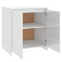 Aparador de madera contrachapada blanco brillante 70x41x75 cm de vidaXL, Aparadores - Ref: Foro24-809743, Precio: 91,42 €, De...