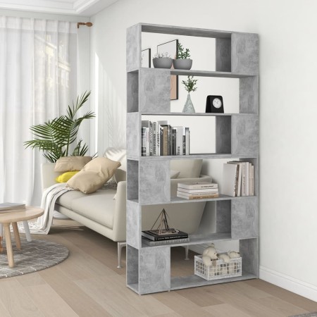 Betongraues Raumteilerregal 100x24x188 cm von vidaXL, Bücherregale und Regale - Ref: Foro24-3082075, Preis: 101,49 €, Rabatt: %