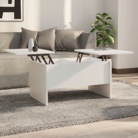 Couchtisch aus weißem Sperrholz, 80 x 50 x 42,5 cm von vidaXL, Couchtisch - Ref: Foro24-809728, Preis: 68,99 €, Rabatt: %