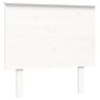 Elderly bed solid wood headboard white 90x200 cm by vidaXL, Beds and slatted bases - Ref: Foro24-3195467, Price: 147,41 €, Di...