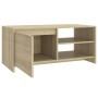 Mesa de centro madera contrachapada roble Sonoma 102x50x45 cm de vidaXL, Mesas de centro - Ref: Foro24-809830, Precio: 83,99 ...