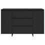 Aparador con 3 cajones madera contrachapada negro 120x41x75 cm de vidaXL, Aparadores - Ref: Foro24-809612, Precio: 157,87 €, ...