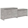 Concrete gray plywood TV cabinet 146.5x35x50 cm by vidaXL, TV Furniture - Ref: Foro24-809813, Price: 70,64 €, Discount: %