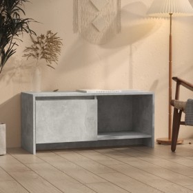 TV stand made of gray concrete plywood, measuring 90x35x40 cm. by vidaXL, TV Furniture - Ref: Foro24-809786, Price: 53,99 €, ...