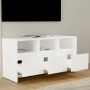 TV stand made of white plywood 102x37.5x52.5 cm by vidaXL, TV Furniture - Ref: Foro24-809800, Price: 87,06 €, Discount: %