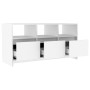 TV stand made of white plywood 102x37.5x52.5 cm by vidaXL, TV Furniture - Ref: Foro24-809800, Price: 87,06 €, Discount: %