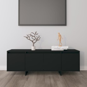 Black plywood TV cabinet 120x30x40.5 cm by vidaXL, TV Furniture - Ref: Foro24-809576, Price: 91,20 €, Discount: %