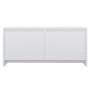 Mesa de centro madera contrachapada blanco brillo 90x50x41,5 cm de vidaXL, Mesas de centro - Ref: Foro24-809824, Precio: 59,9...