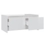 Mesa de centro madera contrachapada blanco brillo 90x50x41,5 cm de vidaXL, Mesas de centro - Ref: Foro24-809824, Precio: 59,9...