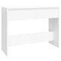 White engineered wood console table 100x35x76.5 cm by vidaXL, Side tables - Ref: Foro24-809836, Price: 69,07 €, Discount: %