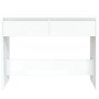 White engineered wood console table 100x35x76.5 cm by vidaXL, Side tables - Ref: Foro24-809836, Price: 69,07 €, Discount: %