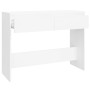 White engineered wood console table 100x35x76.5 cm by vidaXL, Side tables - Ref: Foro24-809836, Price: 69,07 €, Discount: %