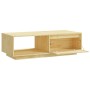 Mesa de centro de madera maciza de pino 110x50x33,5 cm de vidaXL, Mesas de centro - Ref: Foro24-809882, Precio: 54,78 €, Desc...