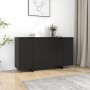 Aparador de madera contrachapada negro 135x41x75 cm de vidaXL, Aparadores - Ref: Foro24-809594, Precio: 148,65 €, Descuento: %