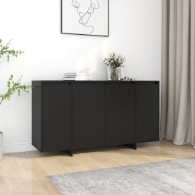 Black plywood sideboard 135x41x75 cm by vidaXL, Sideboards - Ref: Foro24-809594, Price: 151,63 €, Discount: %