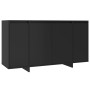 Aparador de madera contrachapada negro 135x41x75 cm de vidaXL, Aparadores - Ref: Foro24-809594, Precio: 146,23 €, Descuento: %