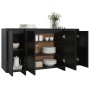 Aparador de madera contrachapada negro 135x41x75 cm de vidaXL, Aparadores - Ref: Foro24-809594, Precio: 146,23 €, Descuento: %