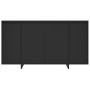 Aparador de madera contrachapada negro 135x41x75 cm de vidaXL, Aparadores - Ref: Foro24-809594, Precio: 146,23 €, Descuento: %