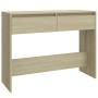 Mesa consola madera de ingeniería roble Sonoma 100x35x76,5 cm de vidaXL, Mesas auxiliares - Ref: Foro24-809839, Precio: 66,99...