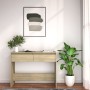 Sonoma oak engineered wood console table 100x35x76.5 cm by vidaXL, Side tables - Ref: Foro24-809839, Price: 67,52 €, Discount: %