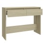 Mesa consola madera de ingeniería roble Sonoma 100x35x76,5 cm de vidaXL, Mesas auxiliares - Ref: Foro24-809839, Precio: 66,99...