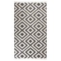 Alfombra de exterior tejido plano negro y beige claro 115x170cm de vidaXL, Protectores para exterior - Ref: Foro24-317072, Pr...