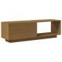 Mueble de TV de madera maciza pino marrón miel 110x30x33,5 cm de vidaXL, Muebles TV - Ref: Foro24-809891, Precio: 61,23 €, De...