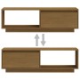 TV-Schrank aus massivem Kiefernholz in Honigbraun, 110 x 30 x 33,5 cm von vidaXL, TV-Möbel - Ref: Foro24-809891, Preis: 61,24...