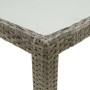 Gartentisch aus gehärtetem Glas, graues synthetisches Rattan, 150 x 90 x 75 cm von vidaXL, Gartentische - Ref: Foro24-316707,...