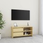 Mueble de TV madera maciza de pino 80x31x39 cm de vidaXL, Muebles TV - Ref: Foro24-809894, Precio: 61,99 €, Descuento: %