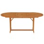 Garden table solid eucalyptus wood 200x100x75 cm by vidaXL, Garden tables - Ref: Foro24-316072, Price: 251,33 €, Discount: %