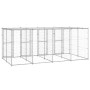 Outdoor steel dog kennel with a roof, 9.68 m² by vidaXL, Dog kennels and fences - Ref: Foro24-3082273, Price: 643,27 €, Disco...