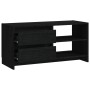 Mueble de TV de madera maciza de pino negro 80x31x39 cm de vidaXL, Muebles TV - Ref: Foro24-809898, Precio: 65,81 €, Descuent...