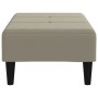 Light gray velvet footstool 78x56x32 cm by vidaXL, Ottomans - Ref: Foro24-337758, Price: 80,33 €, Discount: %