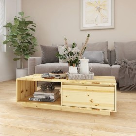 Solid fir wood coffee table 110x50x33.5 cm by vidaXL, Coffee table - Ref: Foro24-809881, Price: 52,42 €, Discount: %