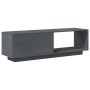 Gray pine solid wood TV cabinet 110x30x33.5 cm by vidaXL, TV Furniture - Ref: Foro24-809890, Price: 55,68 €, Discount: %