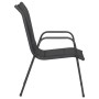 Garden chairs 6 units steel and black textilene by vidaXL, Garden chairs - Ref: Foro24-316822, Price: 326,47 €, Discount: %