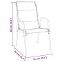 Garden chairs 6 units steel and black textilene by vidaXL, Garden chairs - Ref: Foro24-316822, Price: 326,47 €, Discount: %