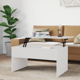 Couchtisch aus glänzend weißem Sperrholz, 80 x 50,5 x 41,5 cm von vidaXL, Couchtisch - Ref: Foro24-809644, Preis: 78,96 €, Ra...