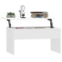 Glossy white plywood coffee table 80x50.5x41.5 cm by vidaXL, Coffee table - Ref: Foro24-809644, Price: 79,40 €, Discount: %