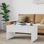 Glossy white plywood coffee table 80x50.5x41.5 cm by vidaXL, Coffee table - Ref: Foro24-809644, Price: 79,40 €, Discount: %