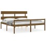 Cama personas mayores cabecero madera marrón miel 200x200 cm de vidaXL, Camas y somieres - Ref: Foro24-3195374, Precio: 174,7...