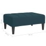 Reposapiés de terciopelo azul 78x56x32 cm de vidaXL, Otomanas - Ref: Foro24-337788, Precio: 83,88 €, Descuento: %