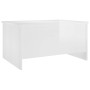 Glossy white plywood coffee table 80x55.5x41.5 cm by vidaXL, Coffee table - Ref: Foro24-809680, Price: 72,43 €, Discount: %