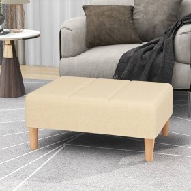 Cream fabric stool 78x56x32 cm by vidaXL, Ottomans - Ref: Foro24-337748, Price: 72,99 €, Discount: %