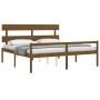 Cama personas mayores cabecero madera marrón miel 200x200 cm de vidaXL, Camas y somieres - Ref: Foro24-3195374, Precio: 174,7...