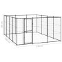 Steel outdoor kennel 14.52 m² by vidaXL, Dog kennels and fences - Ref: Foro24-3082313, Price: 459,99 €, Discount: %