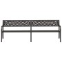 Double garden bench 246 cm black steel by vidaXL, garden benches - Ref: Foro24-317131, Price: 187,07 €, Discount: %